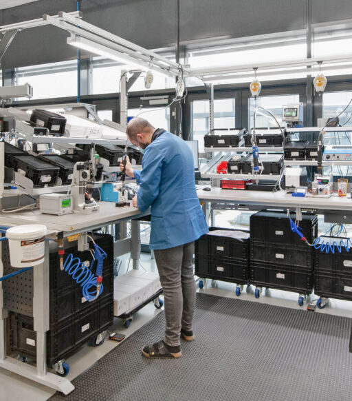 ESD-Arbeitsplatz für Elektronikbauteile